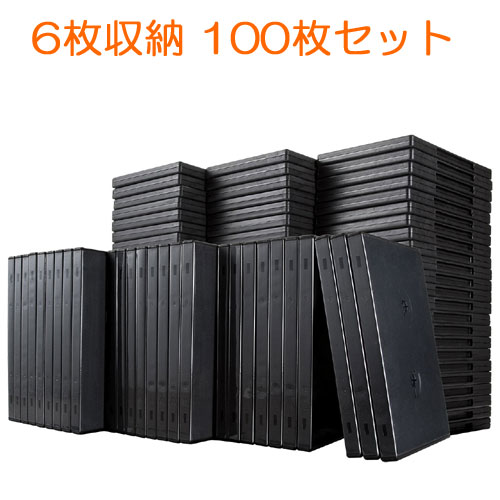 楽天市場】DVDケース 6枚収納 トールケース 10枚 透明フィルム
