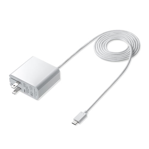 USB-C PD対応充電器（ケーブル一体型・45W対応/折りたたみプラグ・ケーブル長1.5m） EZ7-AC023
