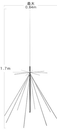 【ポイント5倍】D1300AM(D-1300AM)第一電波工業(ダイヤモンド)AMラジオ受信対応スーパーディスコーンアンテナ|eサポーターズ