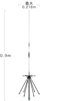 第一電波工業 ダイヤモンド スーパーディスコーンアンテナ (固定局用) D130 musenkeikaku_d130