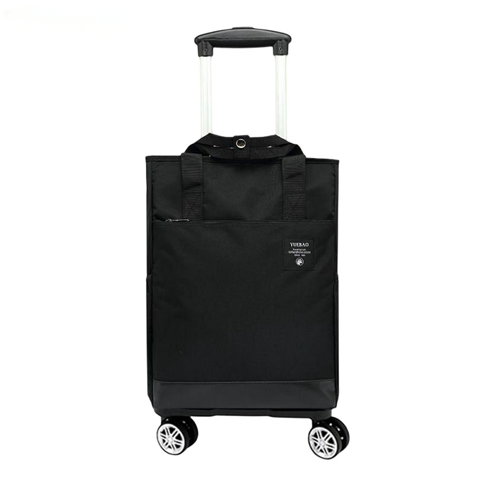 折り畳み式スーツケース トロリーバッグ 軽量 機内持込 収納便利 オックスフォード布 撥水加工 キャスター付き ドローバー付き 多段階キャリーバー 出張 旅行 ダブルキャスター 静音｜エーステクノ店