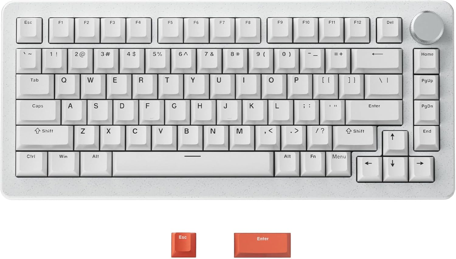 DrunkDeer A75 Pro ラピッドトリガーキーボード eスポーツゲーミングキーボード 磁気取り替えっこ - ラストウィンモード - 合わせる能力のあるな動く ANSI 75%青写真 ノッブ付き添い人 白いこと 未開封品/貨物輸送無料/激安取り計らう