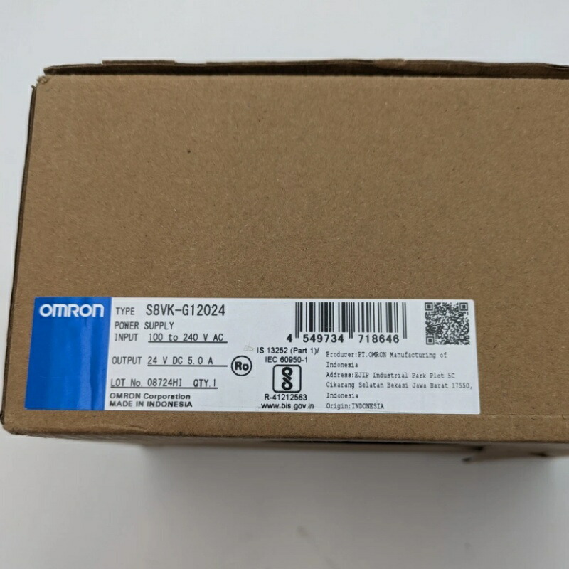 新品★貨物輸送無料★OMRON オムロン S8VK-G12024 24VDC 5.0A 用 取り替えっこワット数 ★1年引きうける