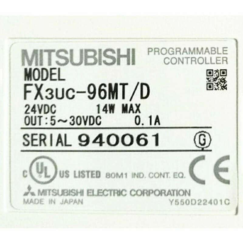 新品★貨物輸送無料★MITSUBISHI 三菱電機 FX3UC-96MT/D★1年引きうける