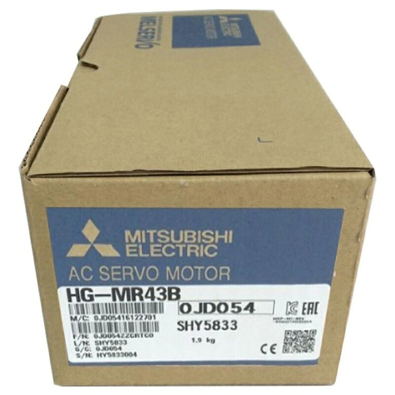 新品★貨物輸送無料★MITSUBISHI/三菱 HG-MR43B サーボ原動機★1年引き請ける