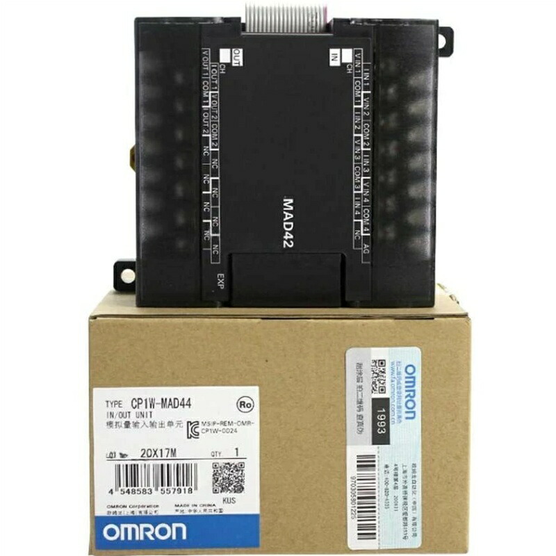 新品★貨物輸送無料★OMRON/オムロン CP1W-MAD44 アナログ 入出力 社会的単位★1年引き請ける