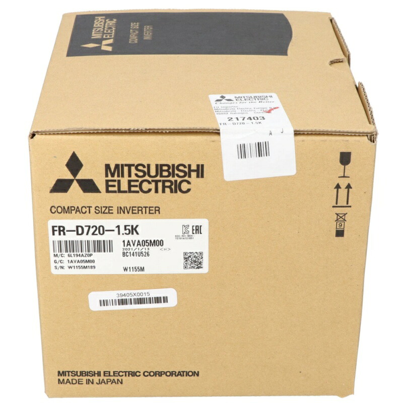 新品★貨物輸送無料★MITSUBISHI/ 三菱 はたご屋取り替えっこ FR-D720-1.5K★1年引き請ける