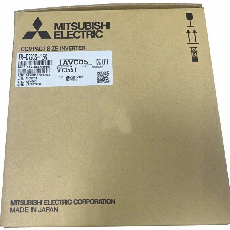 新品★貨物輸送無料★MITSUBISHI三菱電機 FR-D720S-1.5K 用はたご屋取り替えっこ★1年引きうける