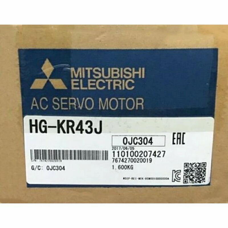 新品★貨物輸送無料★MITSUBISHI/三菱 HG-KR43J サーボ原動機★1年引き受ける
