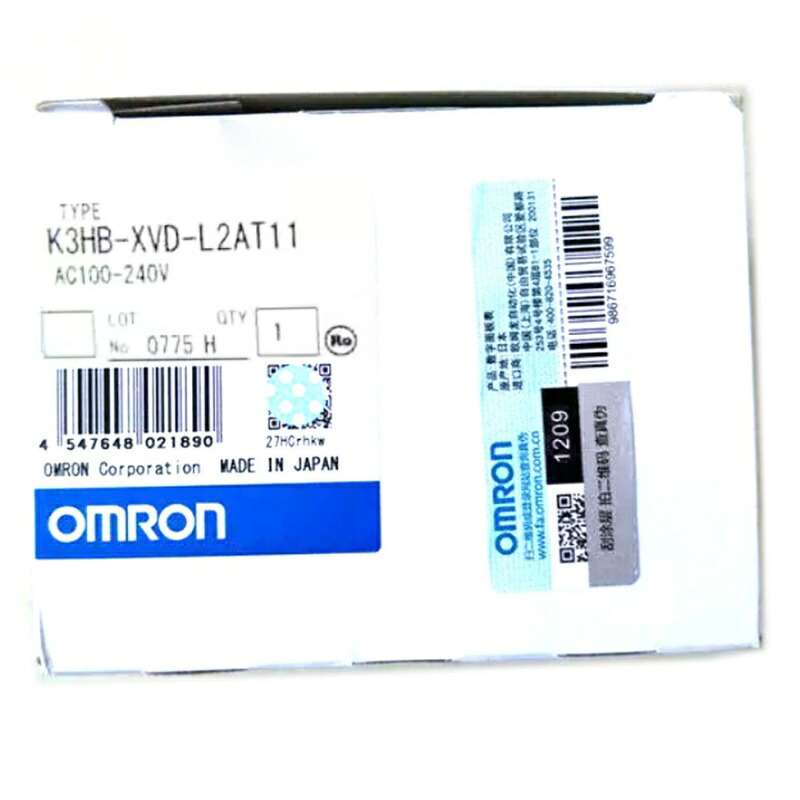 新品★貨物輸送無料★OMRON 電流ダイアログボックス米突 K3HB-XVD-L2AT11★1年引き受ける