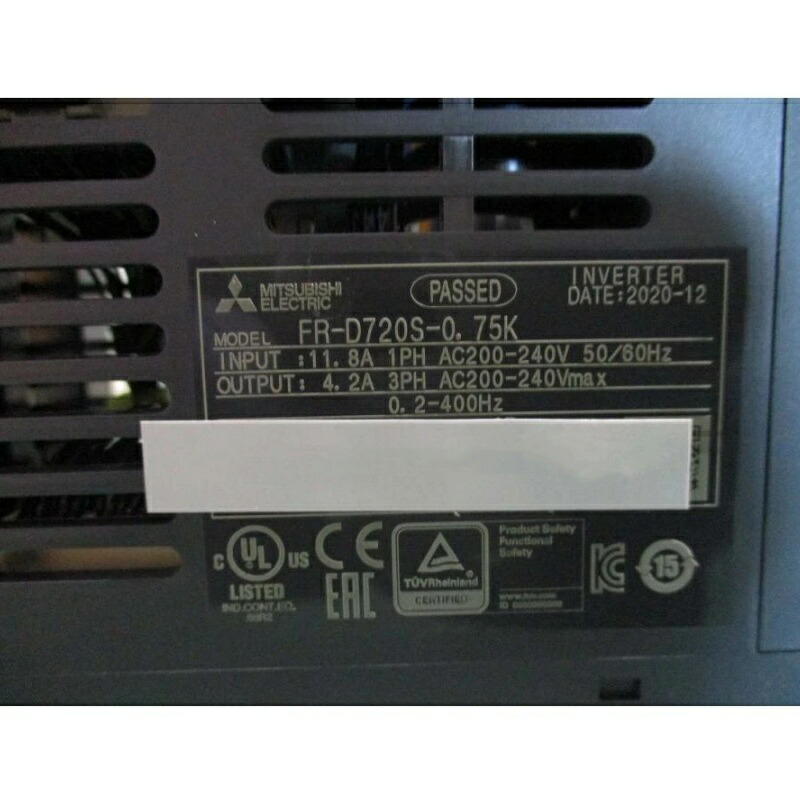 新品★貨物輸送無料★MITSUBISHI三菱電機 FR-D720S-0.75K 用はたご屋取り替えっこ★1年引きうける