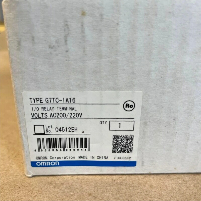 新品★貨物輸送無料★OMRON オムロン G7TC-IA16 AC110/110V 用 I/O中継ぎ停留所★1年引き請ける