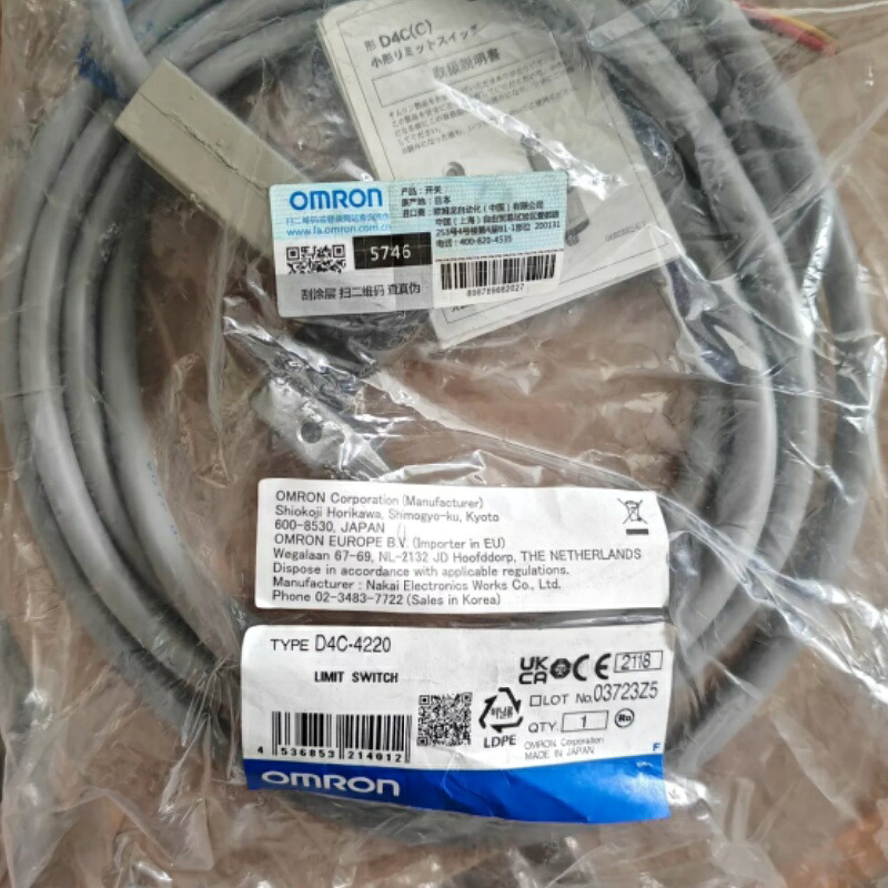 新品★貨物輸送無料★10個書き割りOMRON オムロン D4C-4220 用リミットスイッチ★1年引き請ける