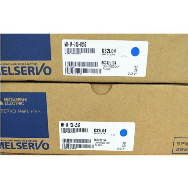新品★貨物輸送無料★MITSUBISHI 三菱電機 MR-J4-70B-U552★1年引きうける