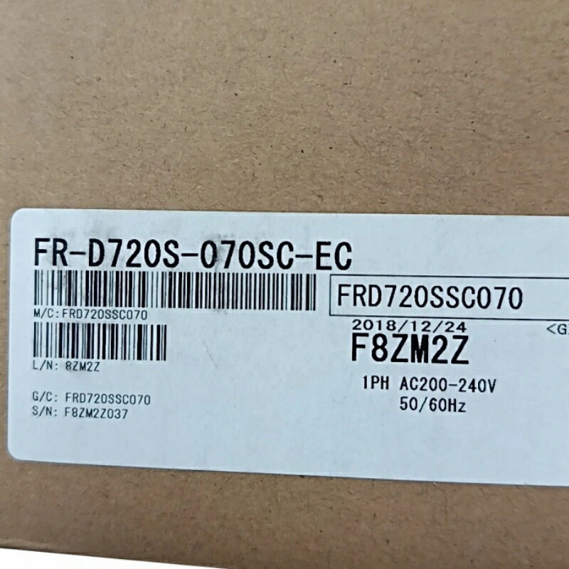 新品★貨物輸送無料★MITSUBISHI 三菱電機 FR-D720S-070SC-EC はたご屋取り替えっこ★1年引きうける