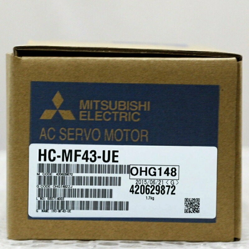 新品★貨物輸送無料★MITSUBISHI/三菱 HC-MF43-UE サーボ原動機 ★1年引き請ける
