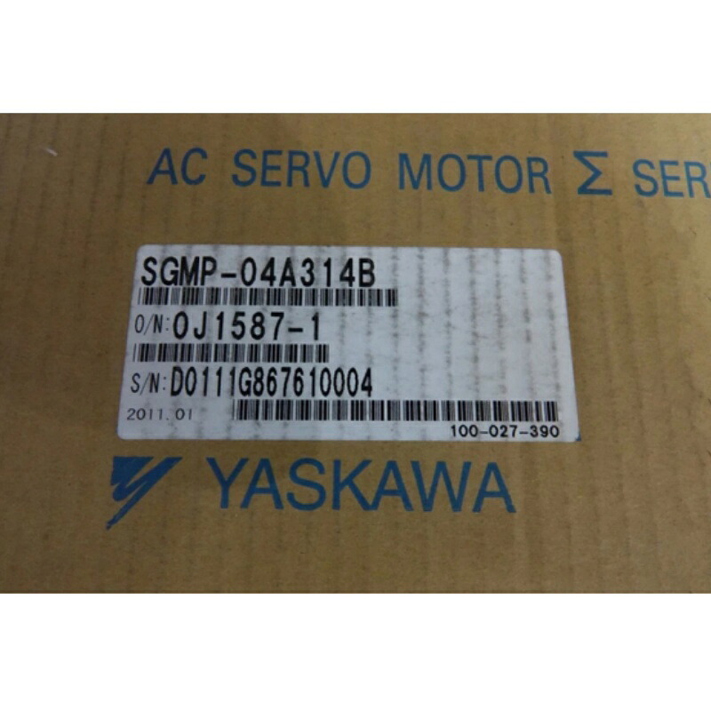 新品★貨物輸送無料★YASKAWA サーボ原動機 SGMP-04A314B ★1年引き請ける
