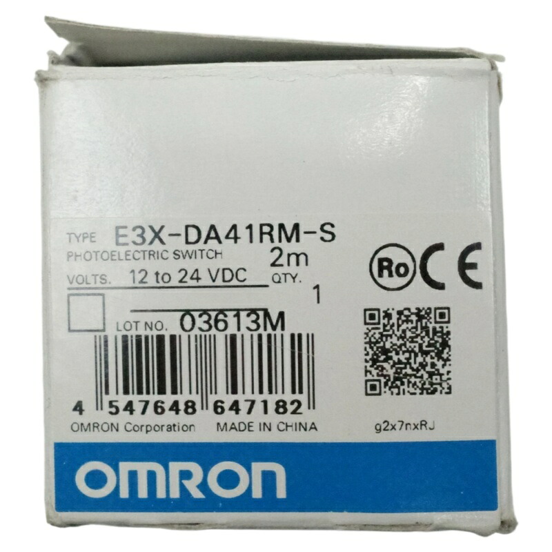 新品★貨物輸送無料★オムロン(Omron) E3X-DA41RM-S 高役立つことデジタルファイバセンサ★1年引き請ける