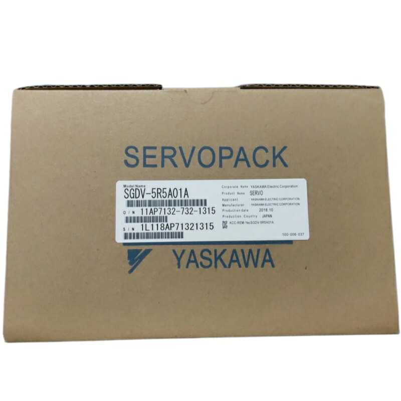 新品★貨物輸送無料★YASKAWA 安川電機 SGDV-5R5A01A サーボ１番ウッド★1年引き請ける