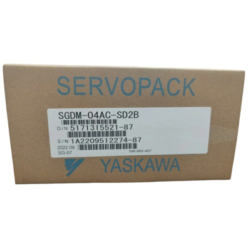 新品★貨物輸送無料★YASKAWA / 安川電機 サーボ１番ウッド SGDM-04AC-SD2B★1年引き請ける