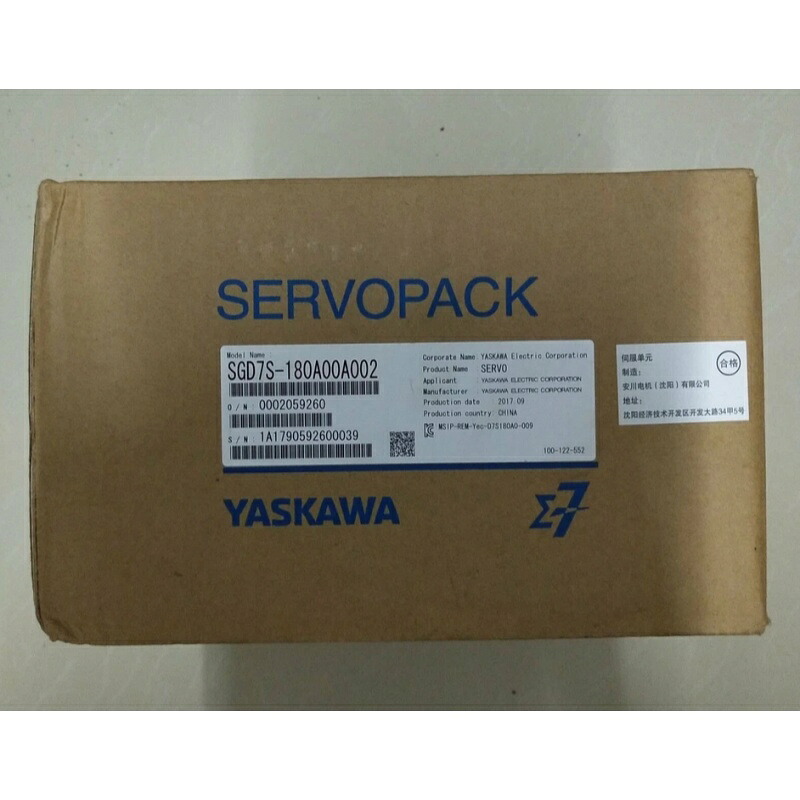 新品★貨物輸送無料★YASKAWA 安川電機 SGD7S-180A00A002 サーボ１番ウッド★1年引きうける