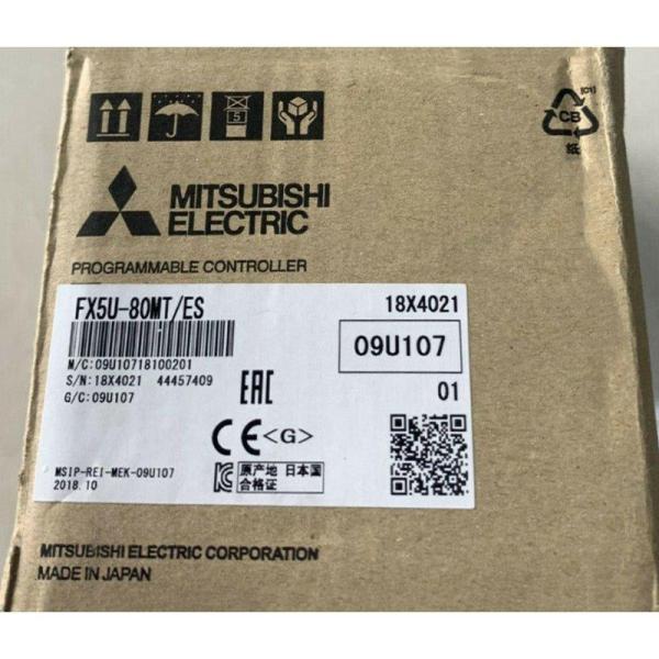 新品★貨物輸送無料★MITSUBISHI 三菱電機  FX5U-80MT/ES シーケンサー★1年引きうける