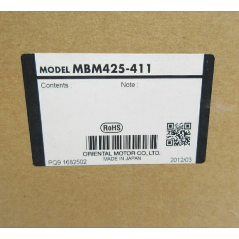 新品★貨物輸送無料★ORIENTAL MOTOR MBM425-411★1年引きうける