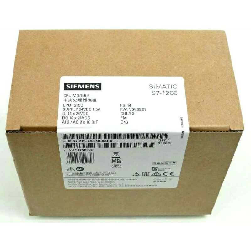 新品★貨物輸送無料★SIEMENS/ジーメンス 6ES7215-1AG40-0XB0★1年引きうける