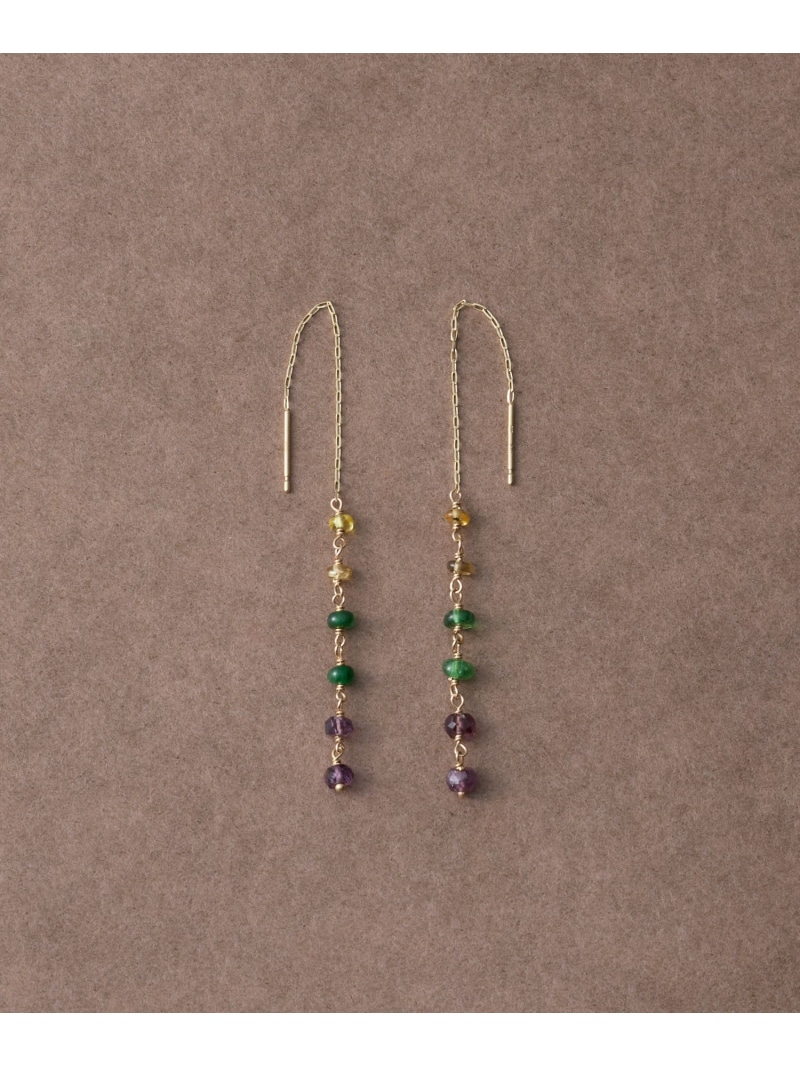 楽天市場】K18YGグレーダイヤモンドアメリカンピアス「グレイン」 ete