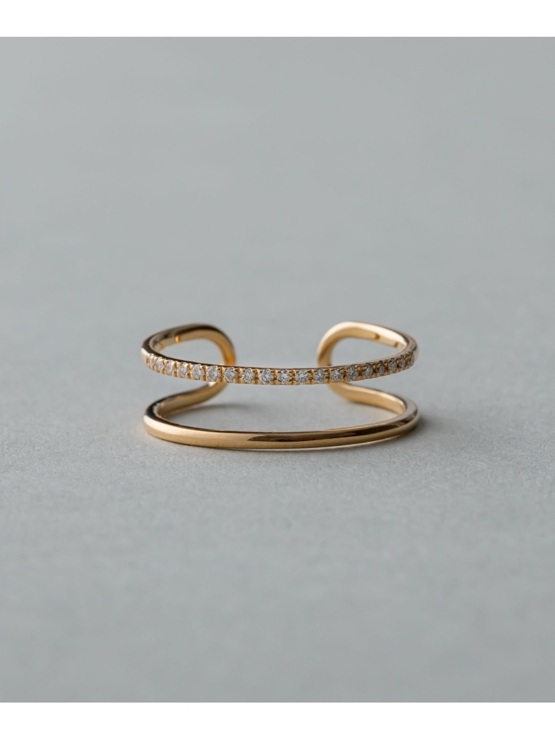 楽天市場】パール ダブルライン ピンキーリング ete エテ アクセサリー