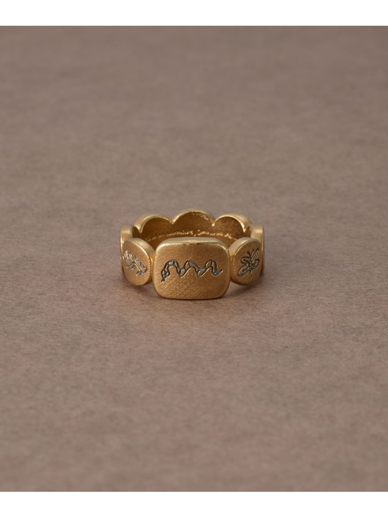 楽天市場】【anan×ete】K10PGパールピンキーリング”Love” ete