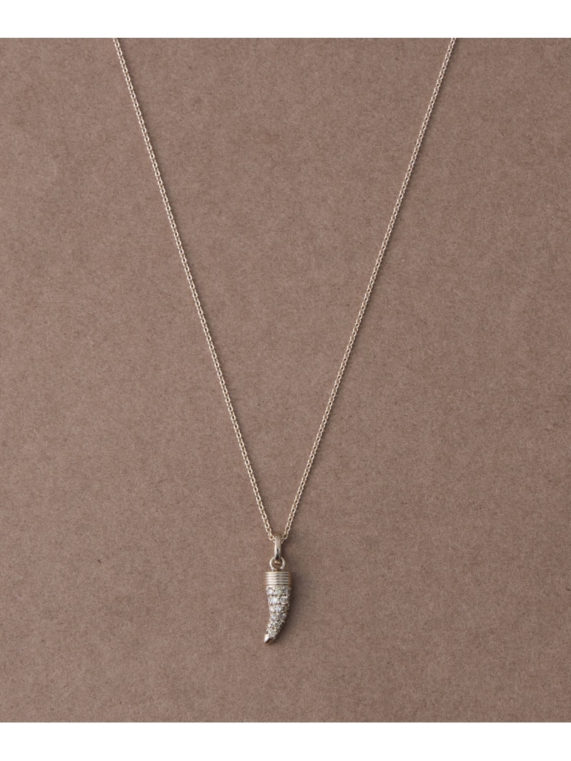 [トーン] K18RBG ダイヤモンド ホーン ネックレス ete bijoux エテ アクセサリー・腕時計 ネックレス ブラウン【送料無料】[ Fashion]