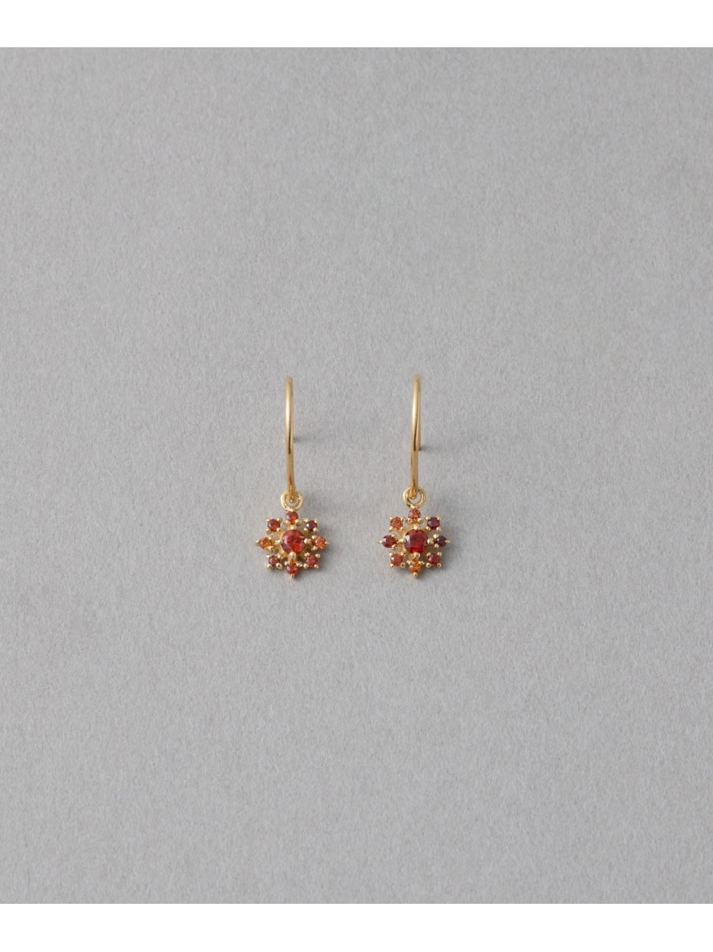 [ガーネット] K10YG ポム ピアス ete エテ アクセサリー・腕時計 ピアス ゴールド【送料無料】[ Fashion]｜ete