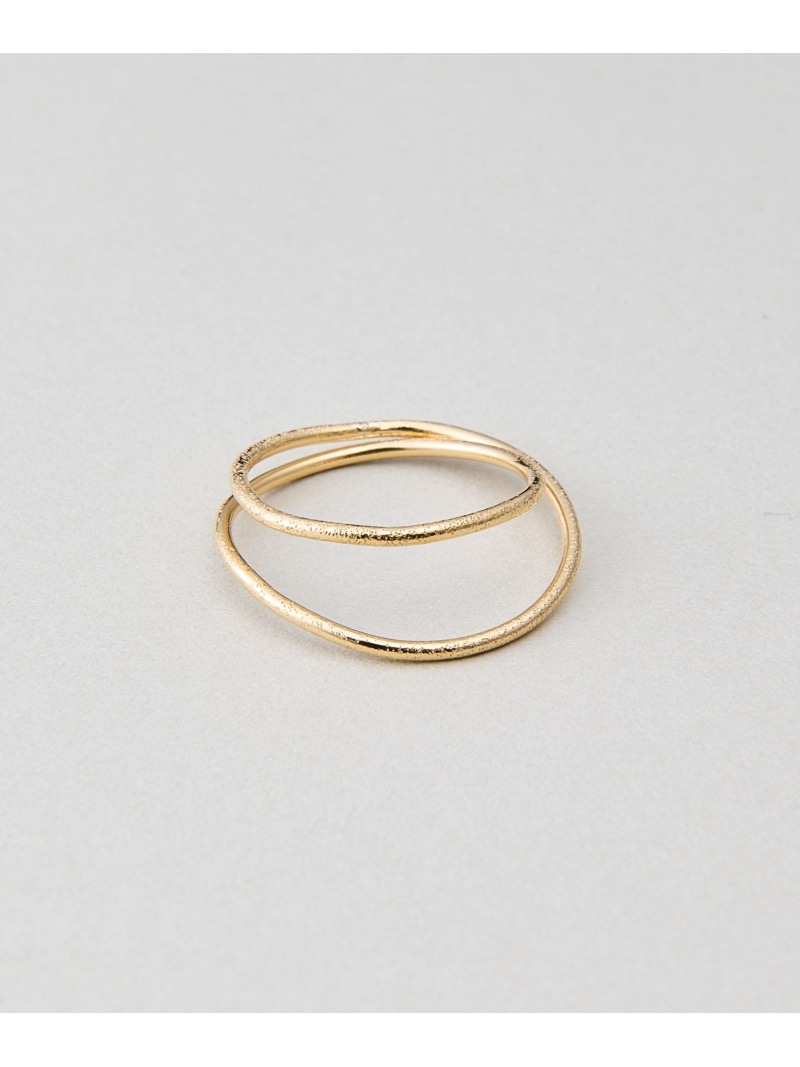 K18YG ドロー レイヤード リング ete bijoux エテ アクセサリー・腕時計 リング・指輪 イエロー【送料無料】[ Fashion]｜ete