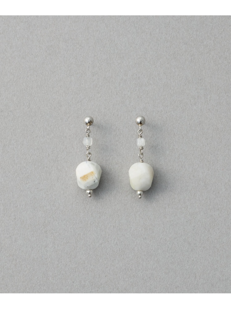 ナチュラルストーン ツイストカット ピアス ete エテ アクセサリー・腕時計 ピアス【送料無料】[ Fashion]