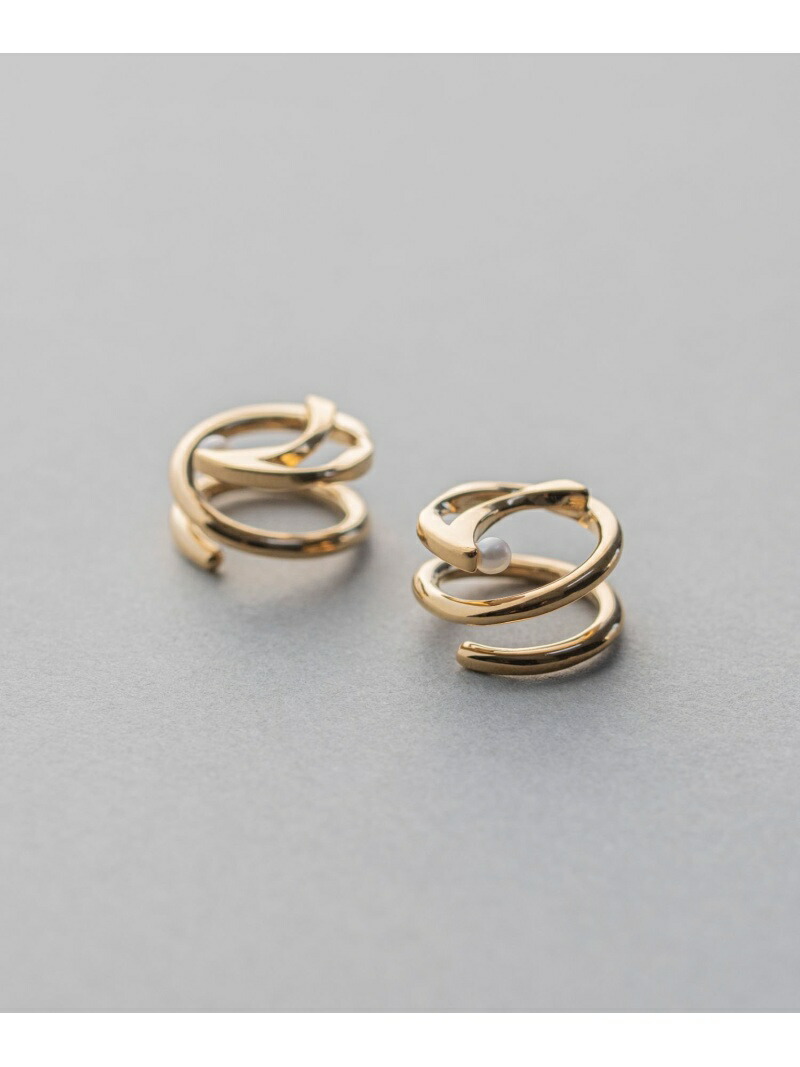 信頼 Rakuten Fashion パール ループイヤリング クレセントムーン Ete エテ アクセサリー イヤリング イエロー Ete 交換無料 Www Eventsculptors Com