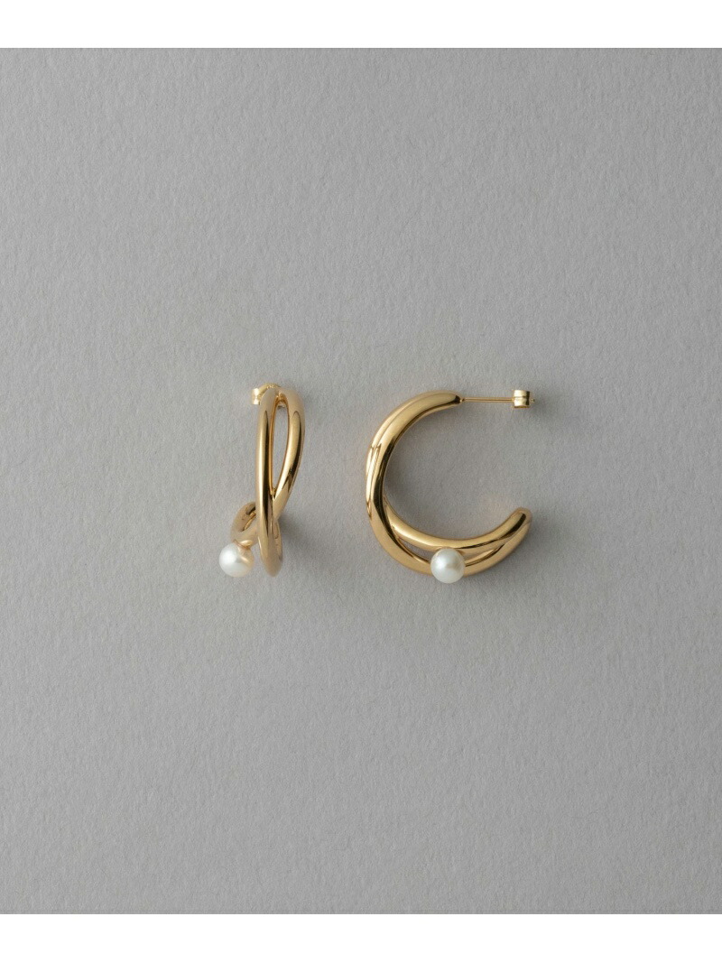 楽天市場】K18YG クラフト パール ピアス ete bijoux エテ