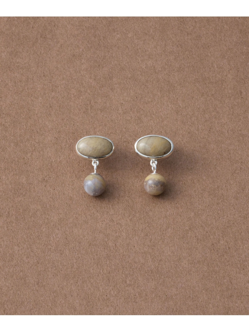 [スフィア] アゲート ピアス ete bijoux エテ アクセサリー・腕時計 ピアス シルバー【送料無料】[ Fashion]