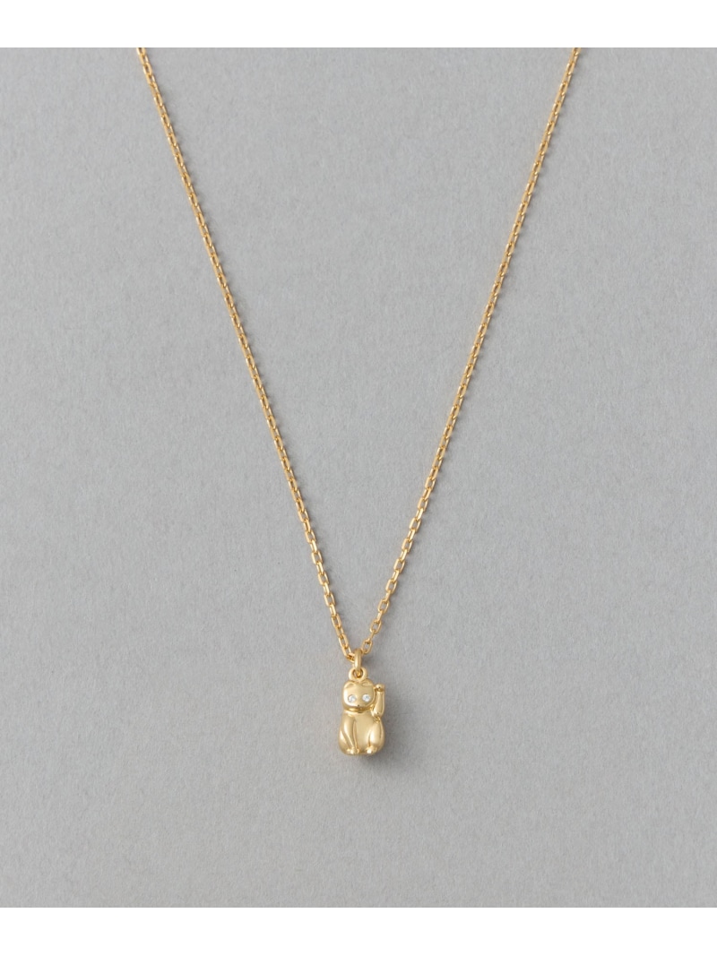 [ハッピーカムカム] ビジュー ネコチャン ネックレス ete エテ アクセサリー・腕時計 ネックレス ゴールド【送料無料】[Rakuten Fashion]画像