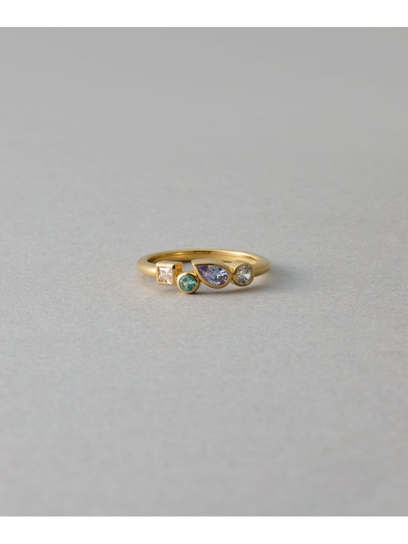 楽天市場】[レイヤード] K10MPG ローズクォーツ/パール リング ete