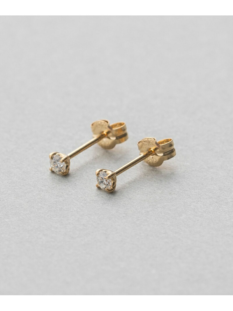 楽天市場】K18YG クレール トライアングルカット ピアス ete