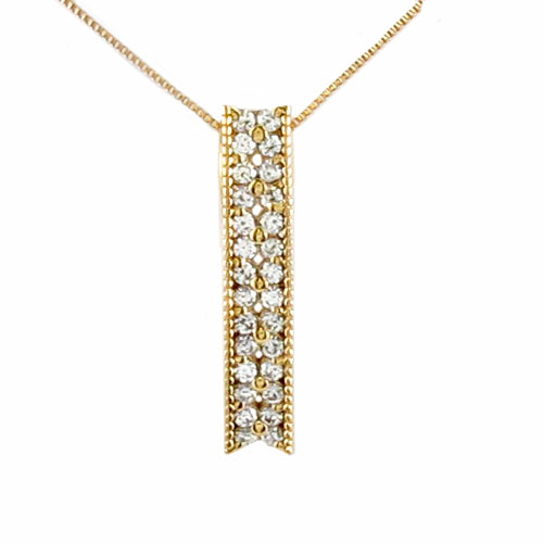 【P10倍 お買い物マラソン】ダイヤモンド ネックレス 18k ペンダント レディース フラワー 花 透かし レース ストレート スクエア ゴールド k18 18金 ボーナスセール|Luire Deuxieme