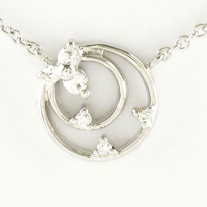 【P10倍 500円OFFクーポン】ダイヤモンド ネックレス 18k ペンダント レディース サークル シンプル プチ ゴールド k18 18金【送料無料】 母の日