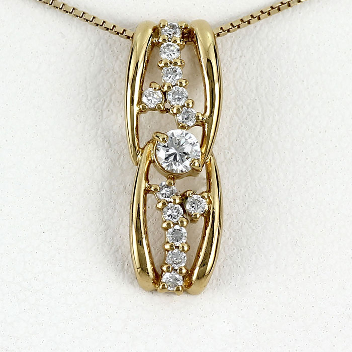 【P10倍 お買い物マラソン】ダイヤモンド ネックレス 18k ペンダント レディース ゴールド k18 18金 母の日