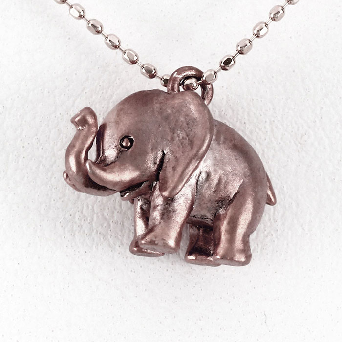 【P10倍 お買い物マラソン】ダイヤモンド ネックレス 18k ペンダント レディース 象 ゾウ ぞう エレファント アニマル 無垢 地金 ゴールド k18 18金 ボーナスセール|Luire Deuxieme