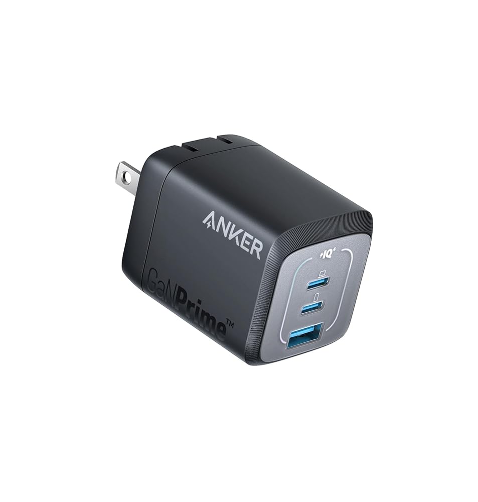 【送料無料】Wall Charger (67W, 3 ports, GaN) (ブラック)【 PD対応/PSE技術基準適合/折りたたみ式プラグ】 その他機器対応 4571411211294