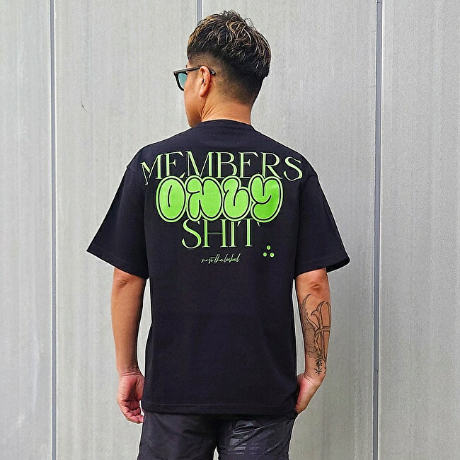 DUBZZ&DIMES ダブズ アンド ダイムズ GEEK ON FLEEK Tシャツ BLK/GREEN (ブラック/グリーン) メンズファッション クルーネック ストリート オーバーサイズ ビッグシルエット ユニセックス メンズ レディース ペアコーデ MUTA|Eternal 店