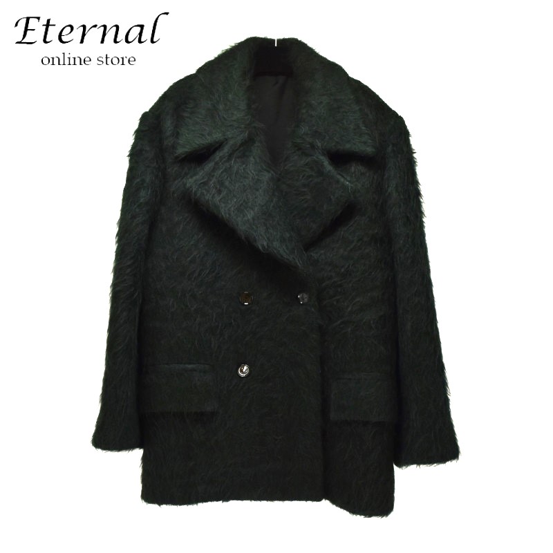 【新品同様】BOTTEGA VENETA ボッテガヴェネタ コート サイズ48 イタリア産 メンズ グリーン ブラック|Eternal -エターナル-