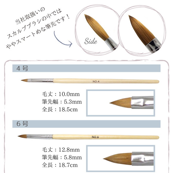 アクリルリキッドアクリルパウダースカルプブラシセット販売#2