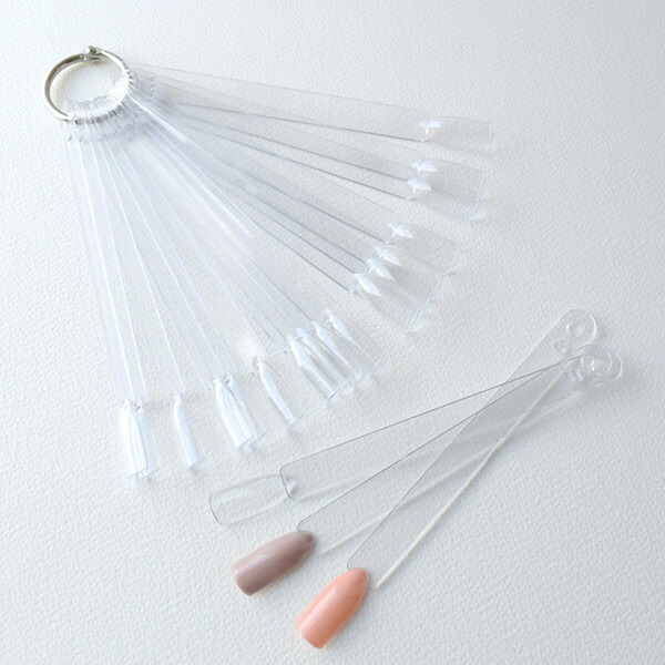 楽天市場 メール便可 クリアスティックカラーチャート 本組 ネイル ジェルネイル ネイルサロン カラーサンプル ネイルチップ ネイルカラーチャート 店頭用 マニキュア ジェルネイルカラー見本 カラー管理 差替式 差替え 並替えも簡単 ラブリーナショップ